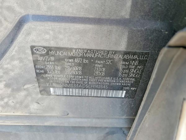 2020 HYUNDAI SANTA FE SEL