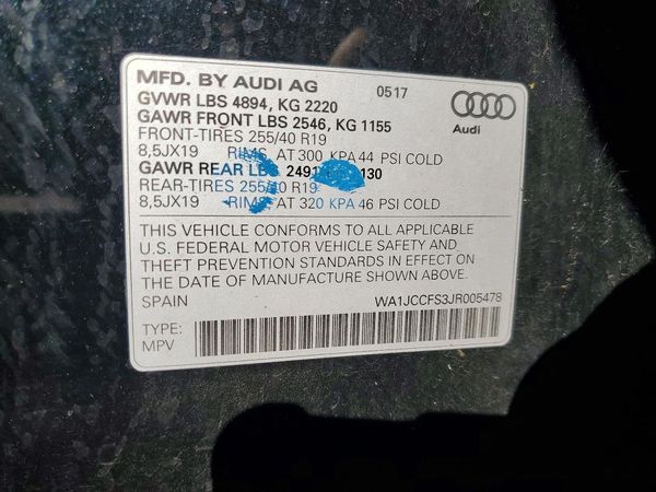 2018 AUDI Q3