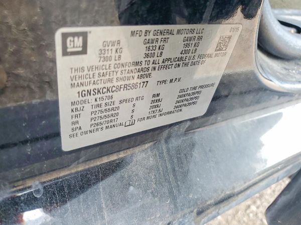 2015 CHEVROLET TAHOE LTZ