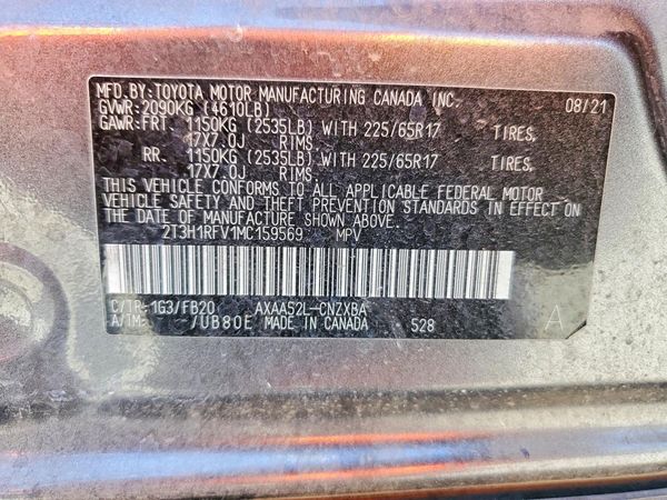 2021 TOYOTA RAV4
