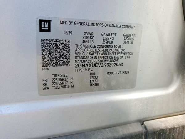 2019 CHEVROLET EQUINOX LT (1LT)