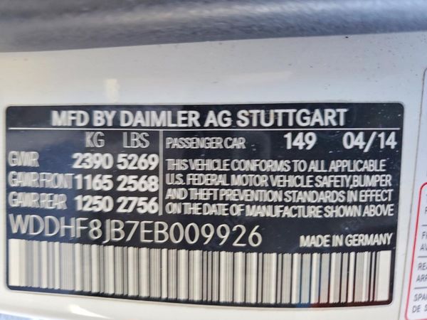 2014 MERCEDES-BENZ E E350