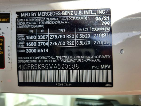 2021 MERCEDES-BENZ GLE