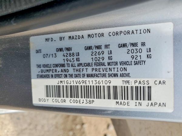 2014 MAZDA 6