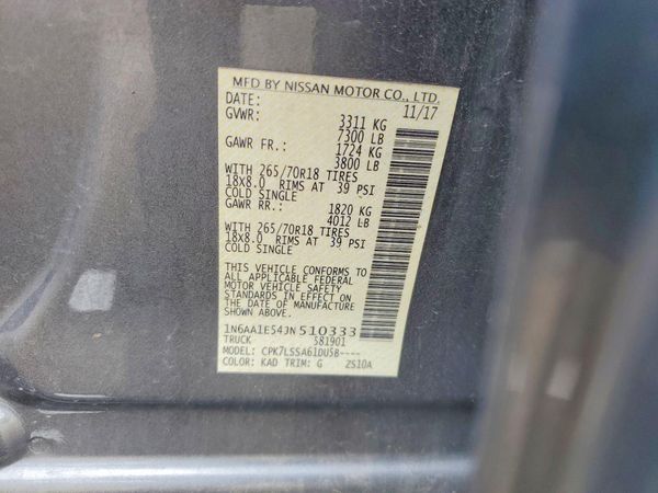 2018 NISSAN TITAN