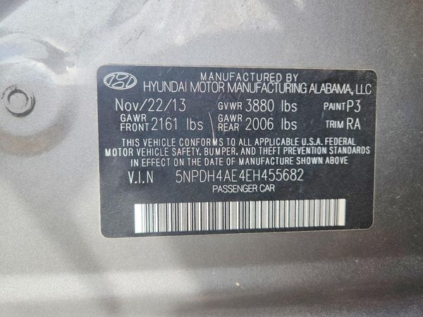 2014 HYUNDAI ELANTRA GLS(Middle)
