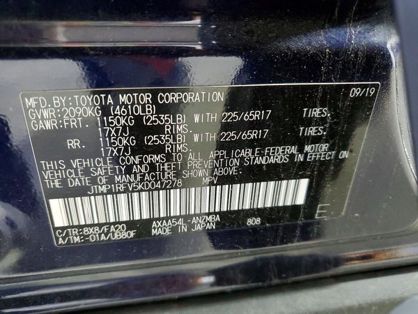 2019 TOYOTA RAV4