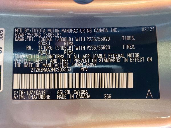 2021 LEXUS RX 350 Premium