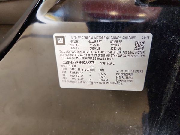 2016 CHEVROLET EQUINOX LT