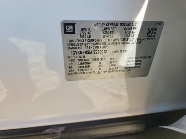 2017 CADILLAC XT5