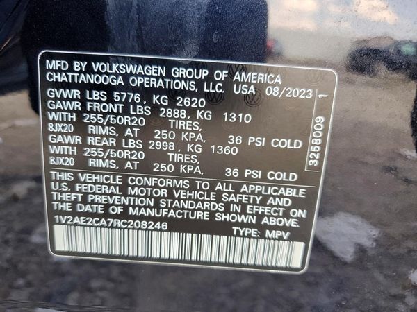 2024 VOLKSWAGEN ATLAS CROSS SPORT