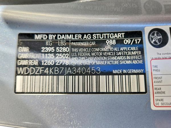2018 MERCEDES-BENZ E