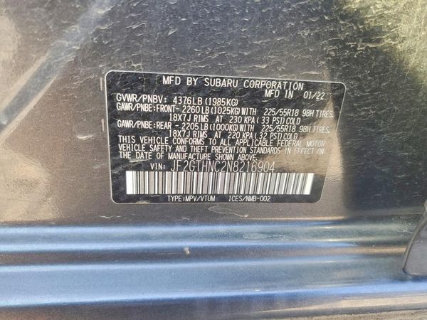 2022 SUBARU CROSSTREK Limited