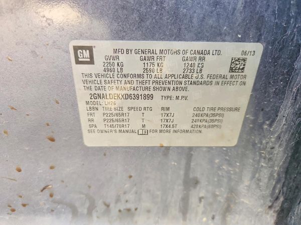 2013 CHEVROLET EQUINOX 1LT