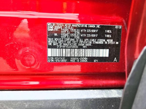 2020 TOYOTA RAV4 XLE