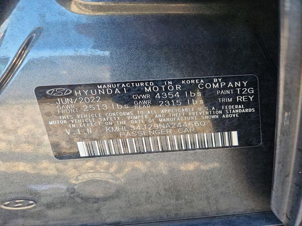 2022 HYUNDAI SONATA Limited