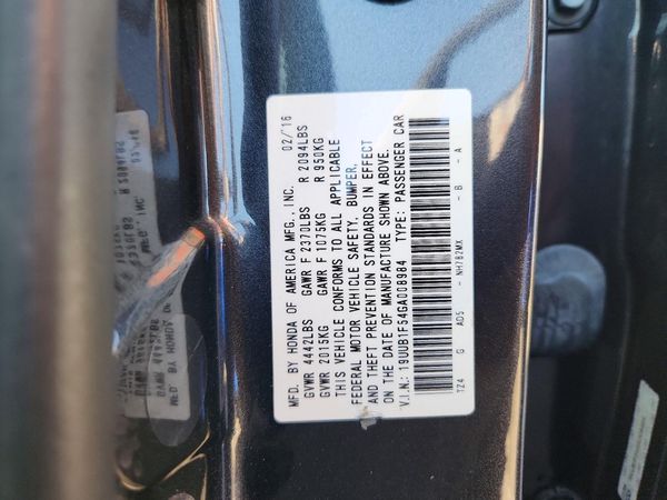2016 ACURA TLX TECH