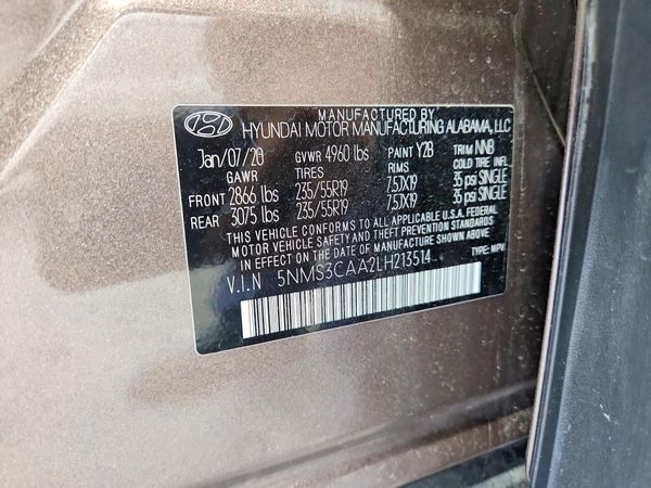 2020 HYUNDAI SANTA FE