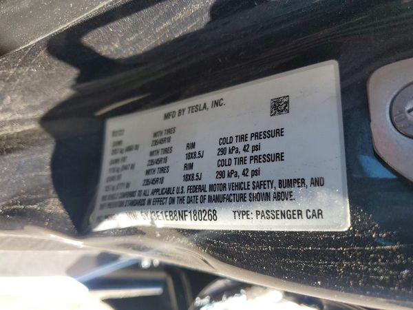 2022 TESLA MODEL 3