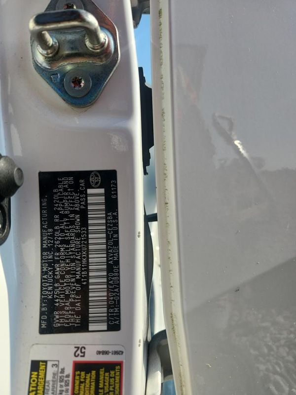 2019 TOYOTA CAMRY