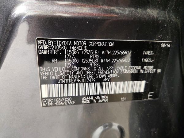 2017 TOYOTA RAV4 XLE