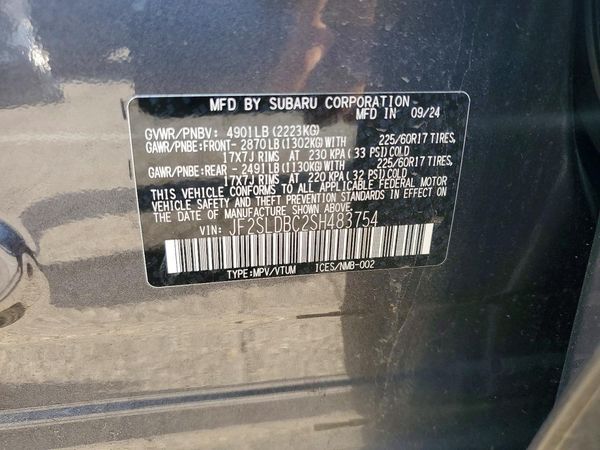 2025 SUBARU FORESTER Premium Base — VINS