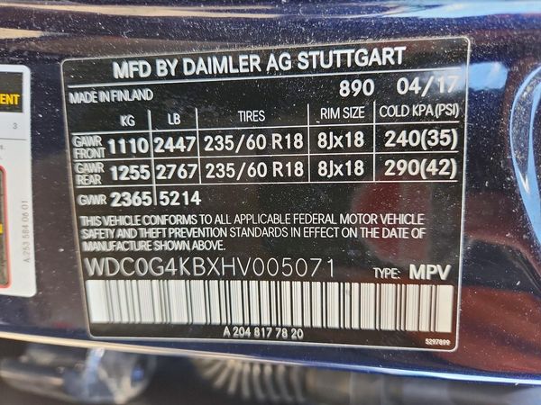 2017 MERCEDES-BENZ GLC GLC300 Base-4M