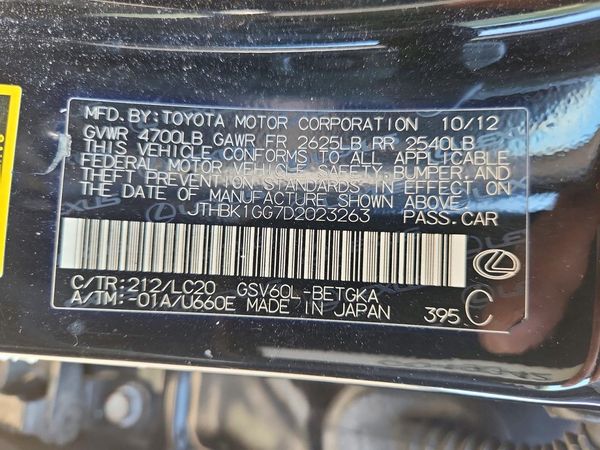 2013 LEXUS ES 350