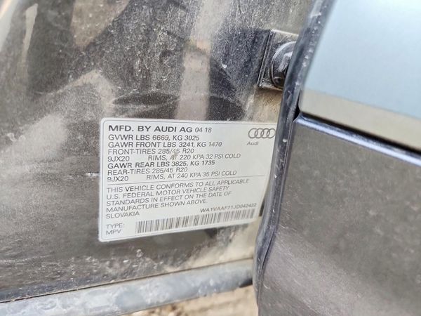 2018 AUDI Q7 quattro Prestige