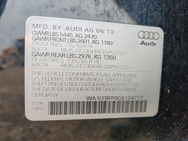 2012 AUDI Q5 Premium Plus