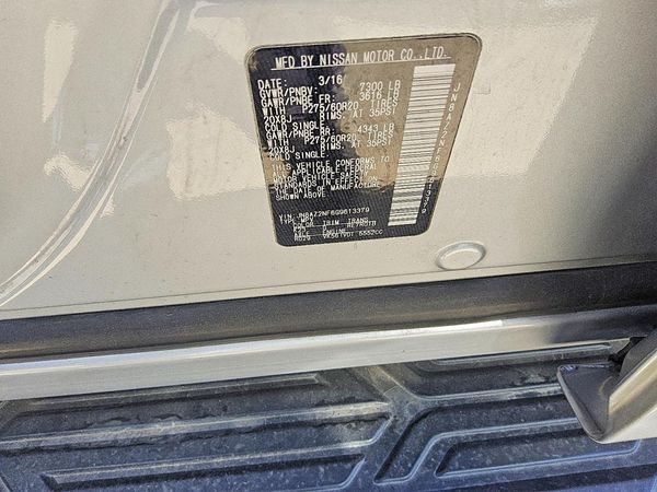 2016 INFINITI QX80 — VINS