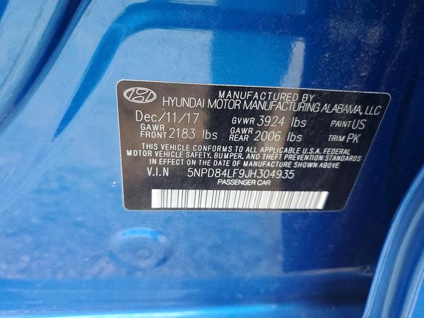 2018 HYUNDAI ELANTRA