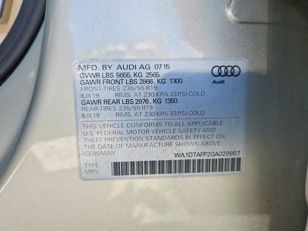 2016 AUDI Q5