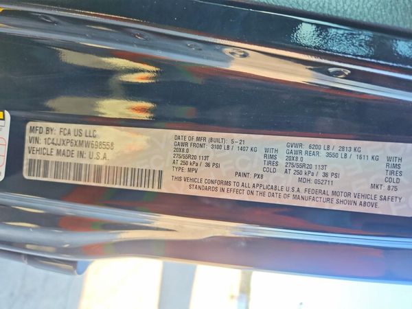 2021 JEEP WRANGLER UNLIMITED Unlimited Sahara 4XE