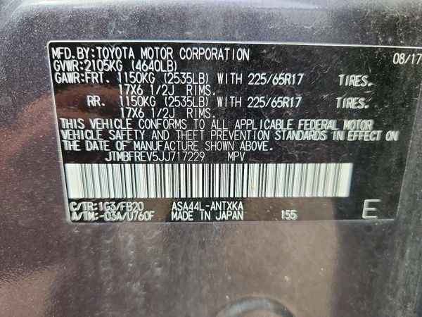 2018 TOYOTA RAV4 LE