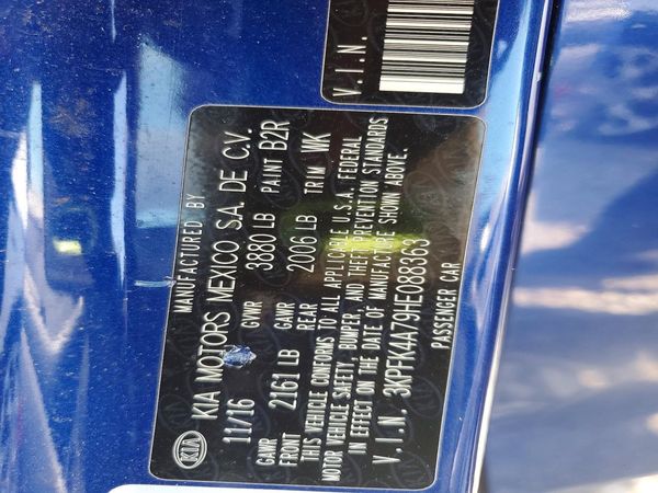 2017 KIA FORTE
