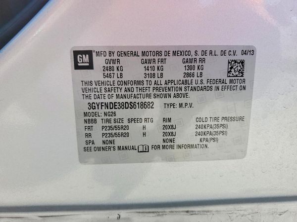 2013 CADILLAC SRX Performance