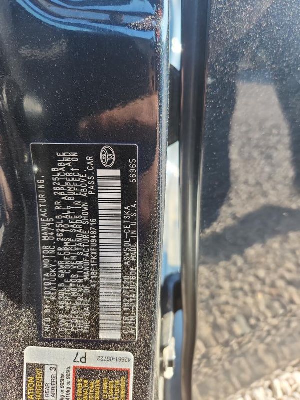 2015 TOYOTA CAMRY