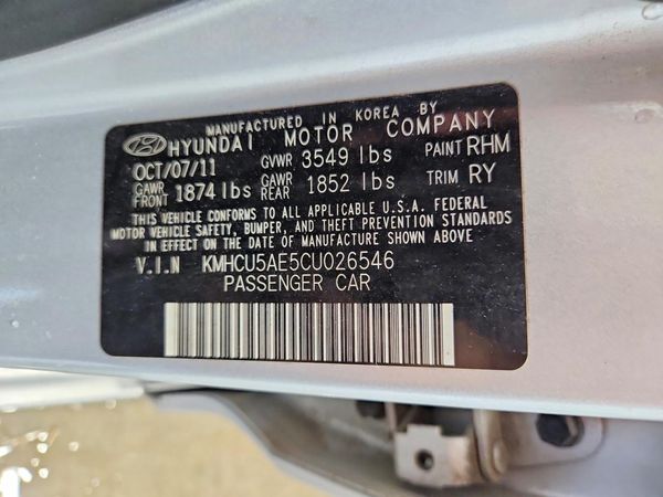 2012 HYUNDAI ACCENT GLS (Middle grade)