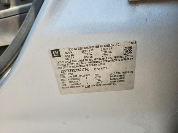 2013 CHEVROLET EQUINOX 2LT