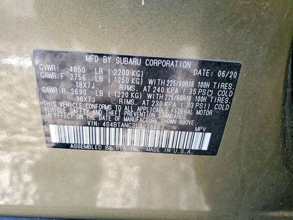 2020 SUBARU OUTBACK Limited+M/R+NAVI(HK)
