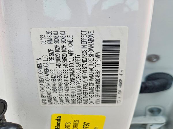 2022 HONDA PILOT