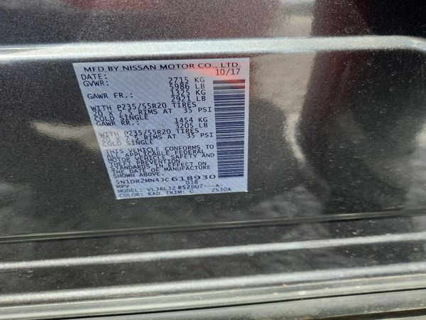 2018 NISSAN PATHFINDER