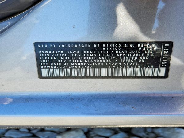 2020 VOLKSWAGEN JETTA