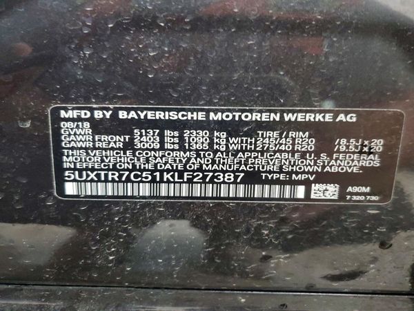 2019 BMW X3 sDrive30i