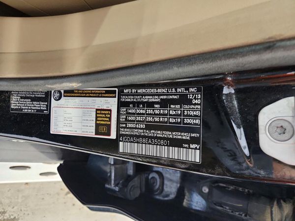 2014 MERCEDES-BENZ ML ML350 4-MATIC
