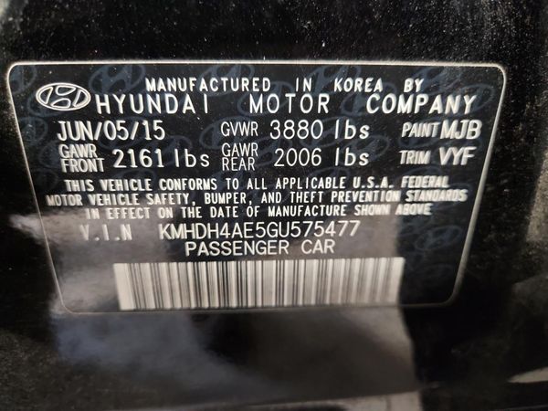 2016 HYUNDAI ELANTRA