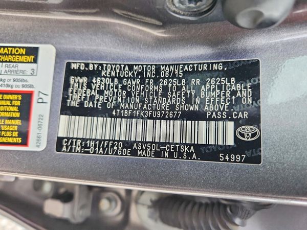 2015 TOYOTA CAMRY