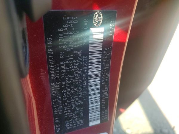 2021 TOYOTA CAMRY LE + Convenient Pkg