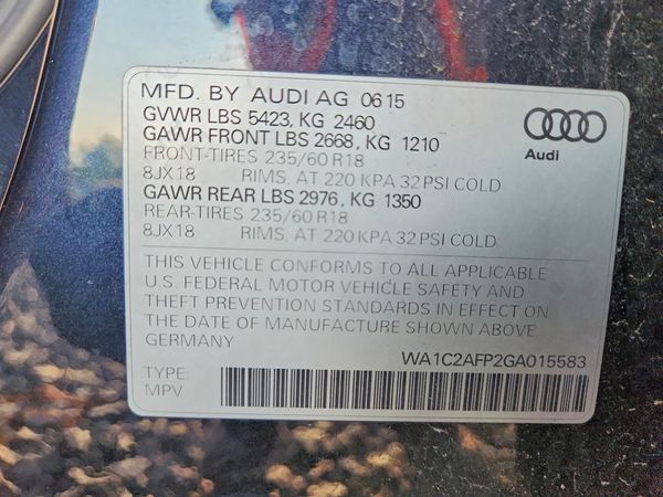 2016 AUDI Q5